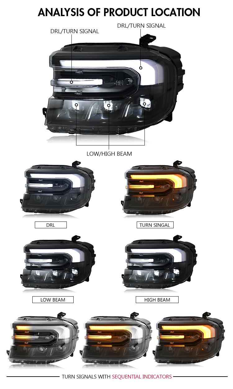 Ford Maverick Headlights MRK-A526 For Ford Maverick (2022–2024) 19 Maverick Headlights