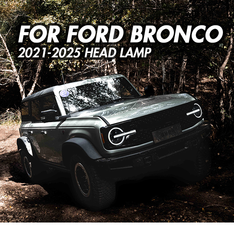 Ford Bronco Headlights LM-A522A For Ford Bronco (2021–2025) 17 Bronco Headlights