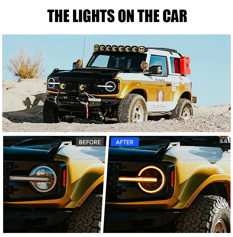 Ford Bronco Headlights LM-A522A For Ford Bronco (2021–2025) 18 Bronco Headlights