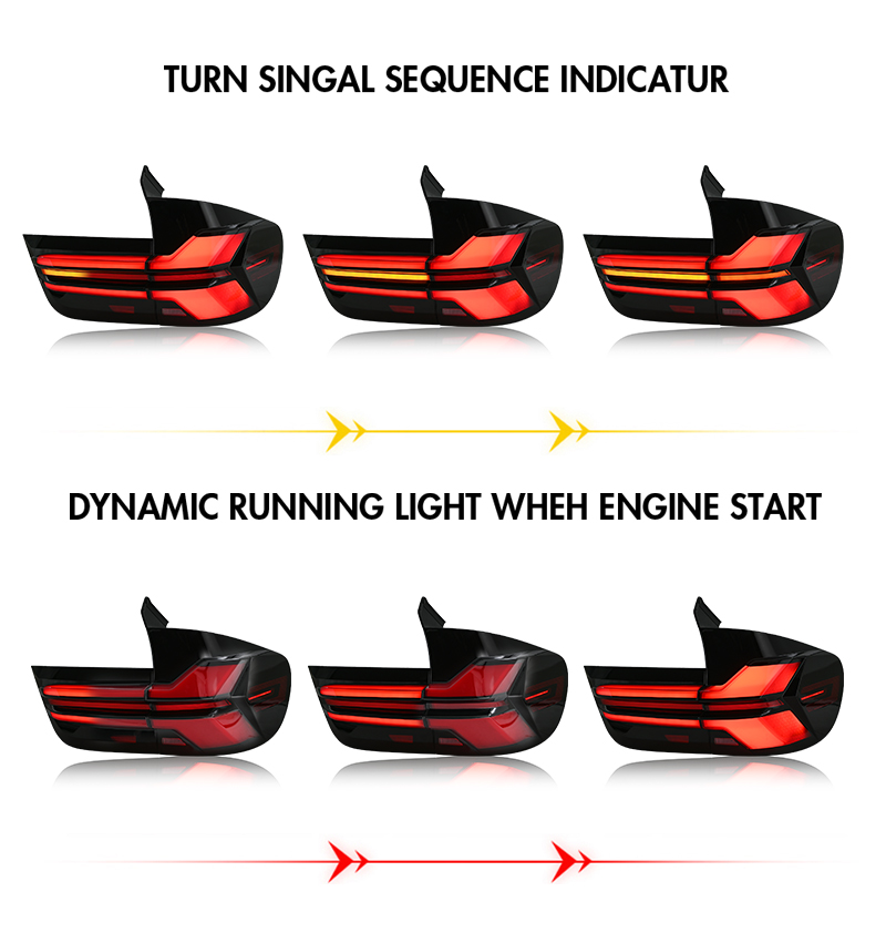 BMW X5 Tail Lights F15-B288 For BMW X5 E70 (2011–2013) 17 BMW X5 Tail Lights