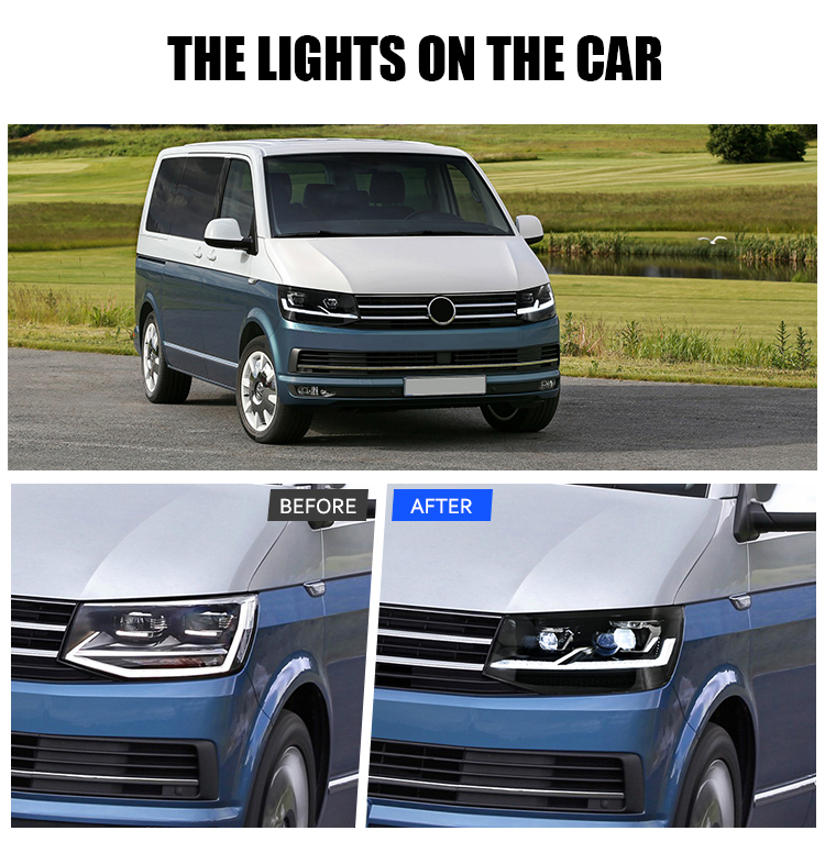 Fari Volkswagen T6 DZ-A546 per Volkswagen Transporter T6–201–2019 Volkswagen T6 Headlights
