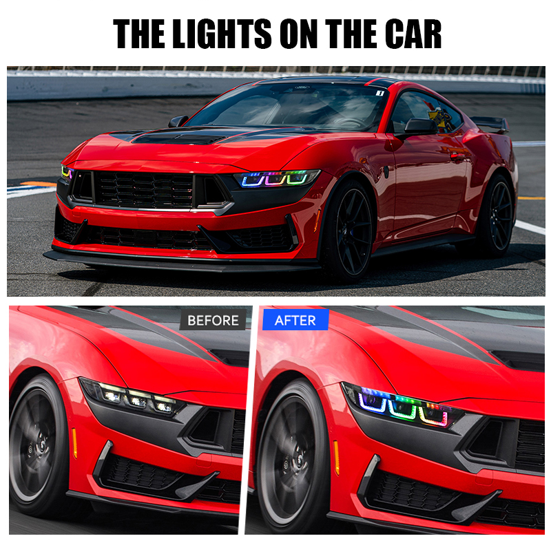 Ford Mustang Headlights YM-A530-RGB For Ford Mustang (2024–Present) 26 Mustang Headlights