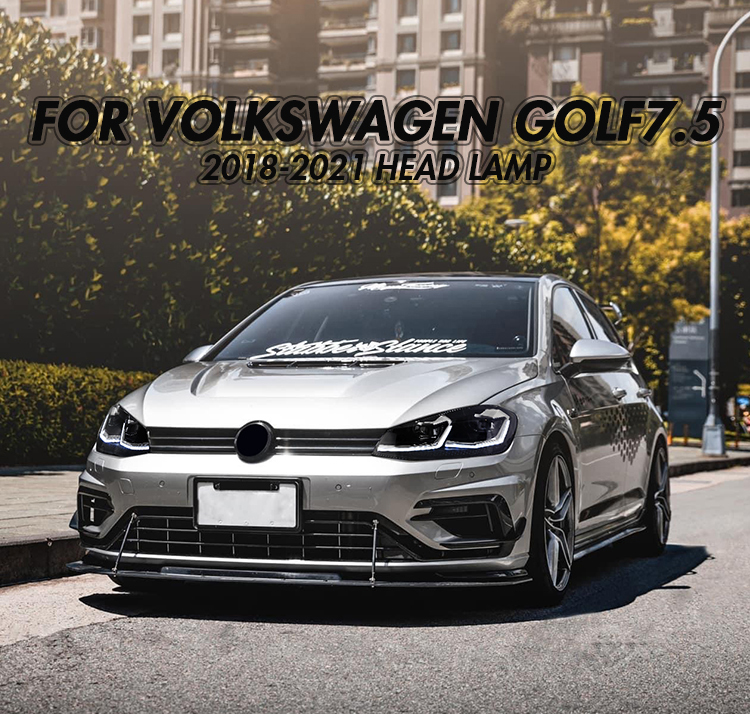 Volkswagen Golf MK7.5 Headlights GLF-A282-G7.5 For Volkswagen Golf MK7.5 (2018–2021) 19 Golf MK7.5 Headlights