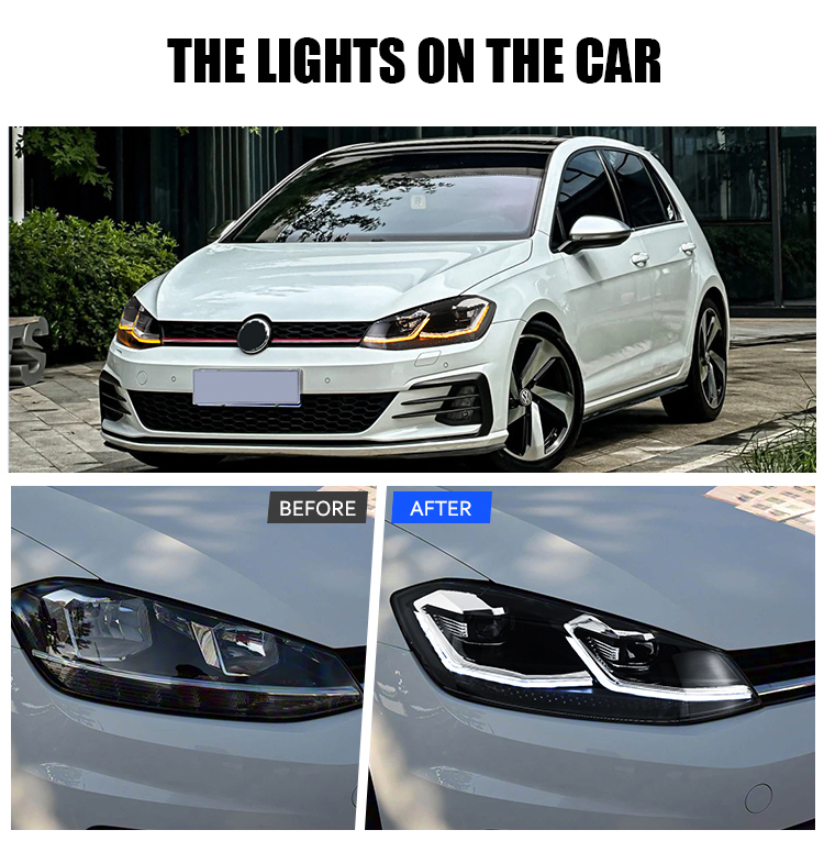 Volkswagen Golf MK7.5 Headlights GLF-A282-G7.5 For Volkswagen Golf MK7.5 (2018–2021) 20 Golf MK7.5 Headlights